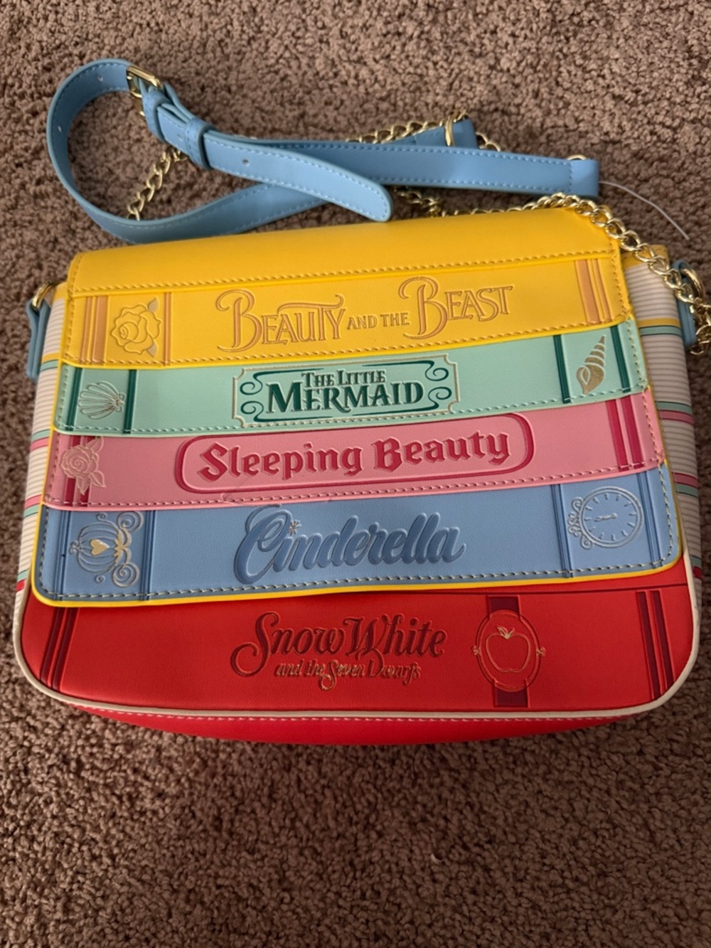 Disney Princess Colorblock Crossbody Bag - Multicolor loungefly